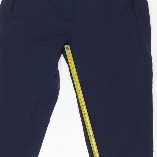 Rohan Women’s Navy Size 12 Stretch Walking Trousers Zip Pockets
