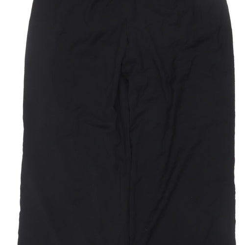 Stradivarius Unisex Adults Black Size 16 Wide-Leg Dress Trousers