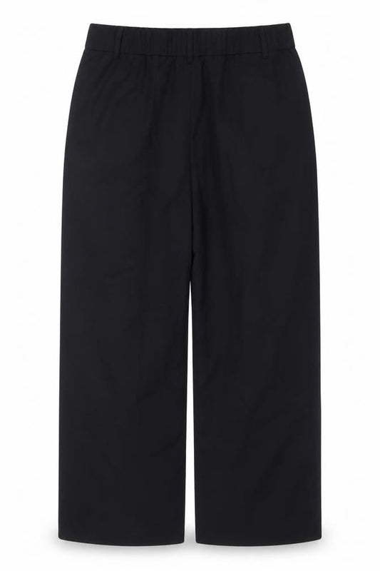 Stradivarius Unisex Adults Black Size 16 Wide-Leg Dress Trousers