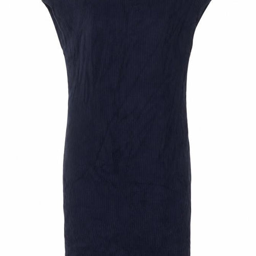 Uniqlo Women Blue S Rib Knit Cotton Jumper Dress Cap Sleeve