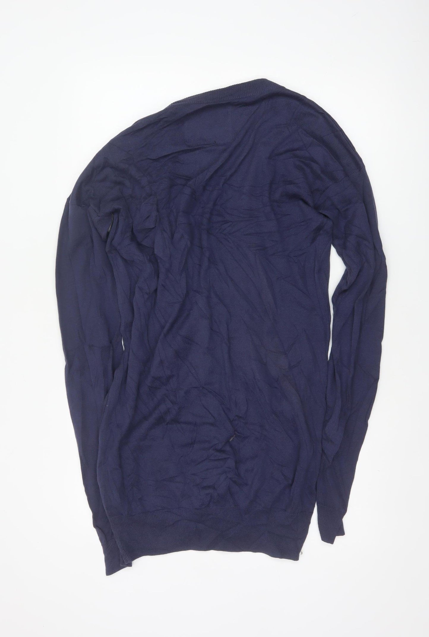 Jack Wills Women’s Blue Size 14 Cotton V-Neck Button Cardigan