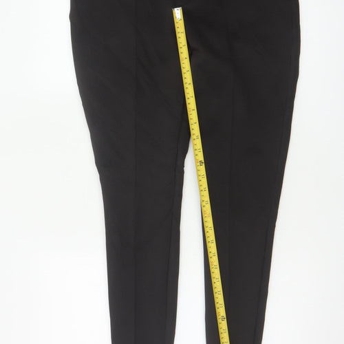Mistress Rocks Women Black M High Rise Skinny Stretch Trousers