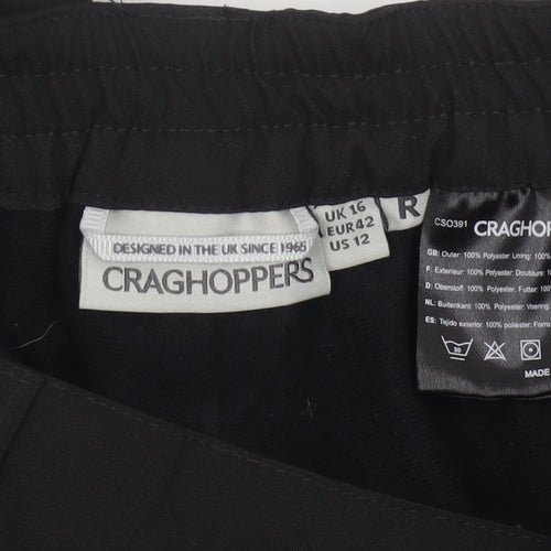 Craghoppers Women’s Black UK 16 Regular Aquadry Waterproof Rain Trousers