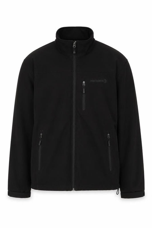 Free Country Men’s Black XL Softshell Full Zip Outdoor Jacket