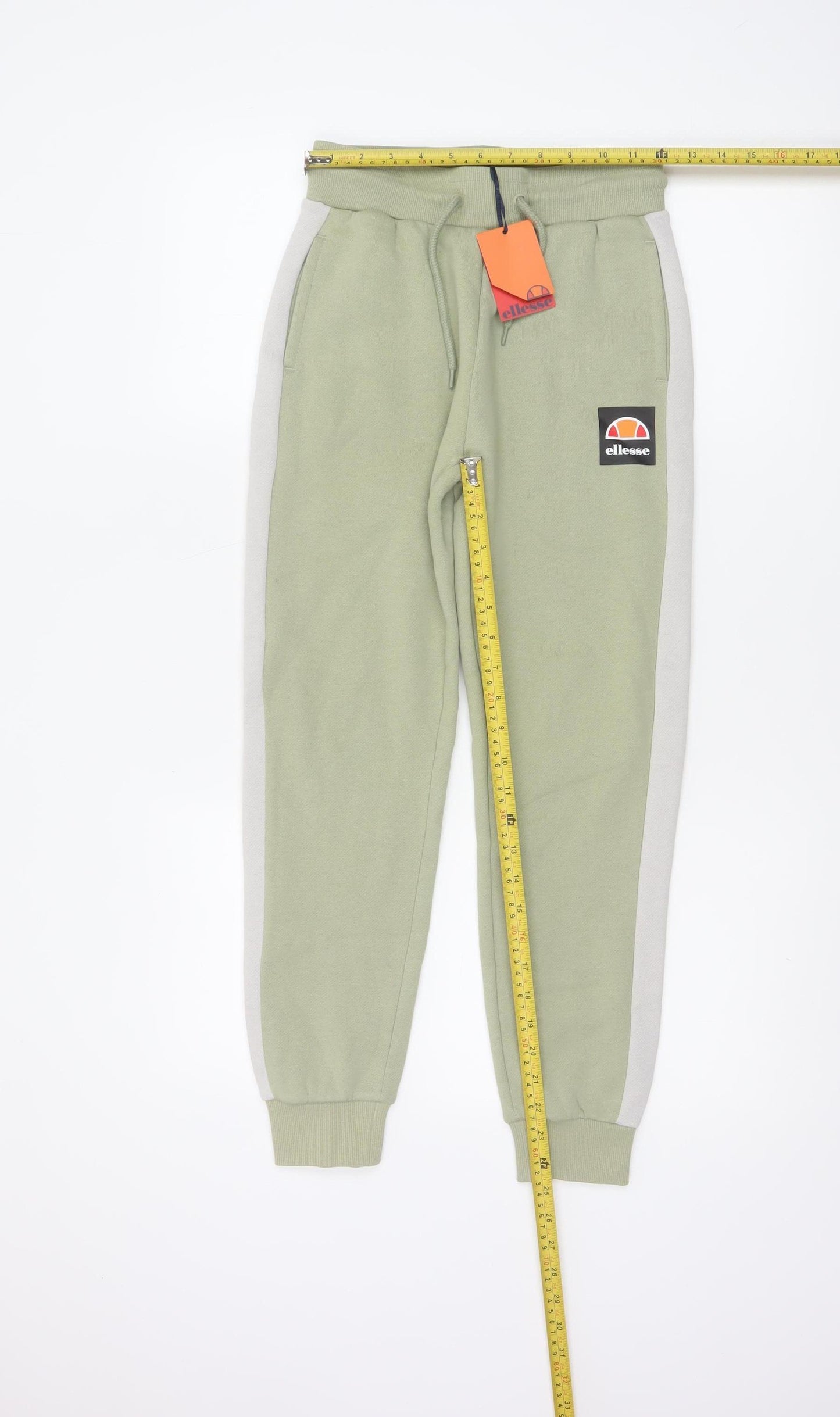 Ellesse Boys Green 10-11 Years Jogger Sweatpants Side Stripe NWT