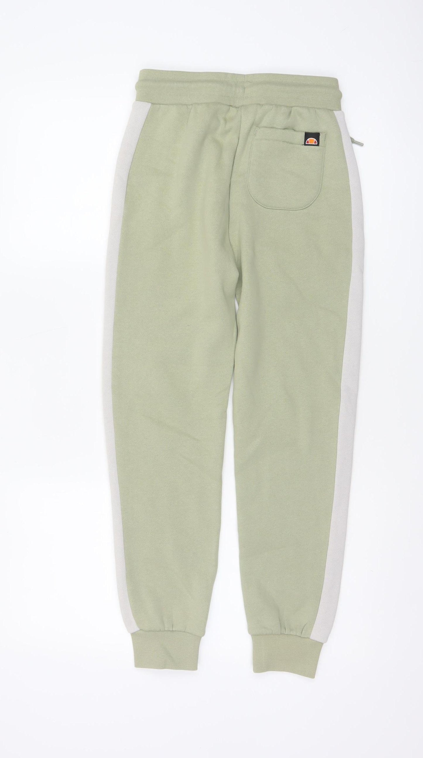 Ellesse Boys Green 10-11 Years Jogger Sweatpants Side Stripe NWT