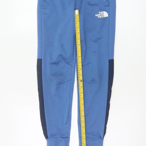 The North Face Boys Blue L Jogger Trousers Elastic Waist Logo