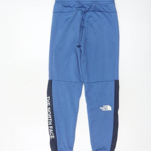 The North Face Boys Blue L Jogger Trousers Elastic Waist Logo
