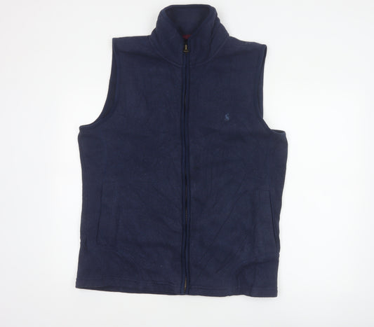 Joules Men's Blue XL Fleece Bodywarmer Gilet Full Zip Pockets