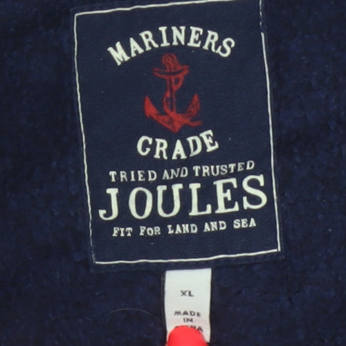 Joules Men's Blue XL Fleece Bodywarmer Gilet Full Zip Pockets