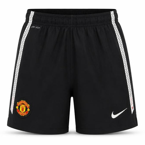 Nike Boys Black Manchester United Dri-FIT Football Shorts 10-12 Years