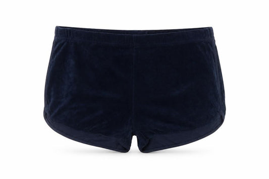 Hollister Women’s Blue Velvet Hot Pants Shorts Size M Stretch