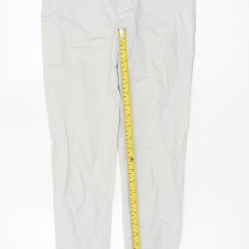 Denim Co. Women’s Grey Size 8 Skinny Trousers Ankle Zip Stretch