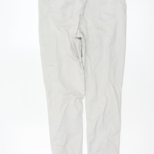 Denim Co. Women’s Grey Size 8 Skinny Trousers Ankle Zip Stretch