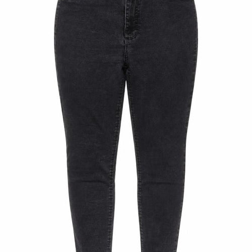 Zara Women Black Skinny High Rise Jeans UK 14 5 Pocket