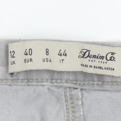 Denim Co Women Grey UK 12 Skinny Stretch Denim Jeggings