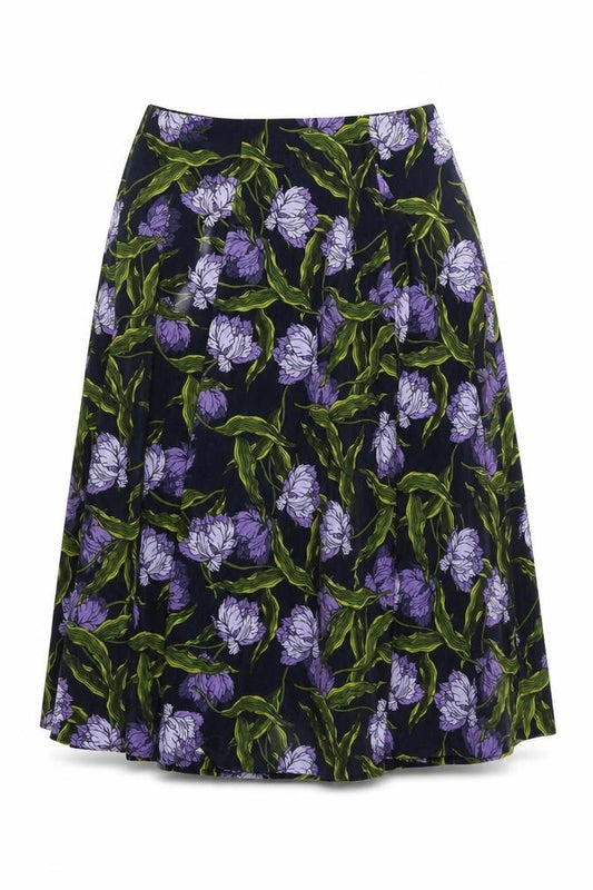 Marks and Spencer Women’s Multicoloured Floral A-Line Midi Skirt UK 10