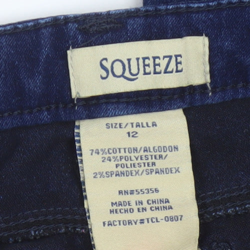 Squeeze Women’s Blue Size 12 Dark Wash Stretch Skinny Jeans
