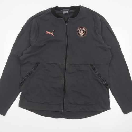 Puma Men's Black 2XL Manchester City Bomber Jacket Full Zip