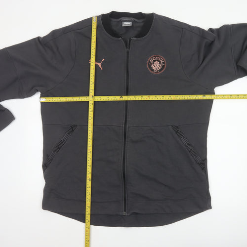 Puma Men's Black 2XL Manchester City Bomber Jacket Full Zip