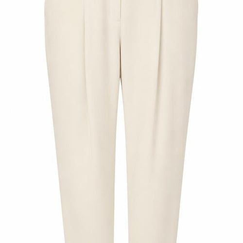 Marks & Spencer Women Ivory UK 24 Short Tapered Ankle Grazer Trousers