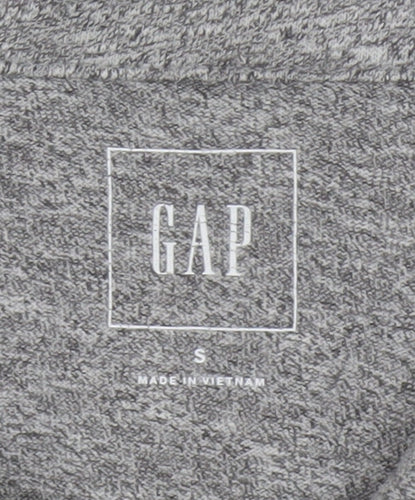 Gap Men’s Grey Marl Polo Shirt Size S Short Sleeve Cotton Blend