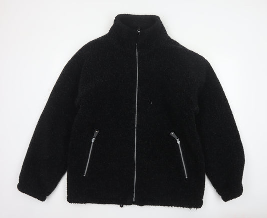 Country Trader Men’s Black L Fleece Full Zip Lined Jacket