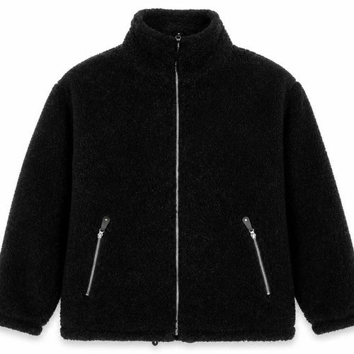 Country Trader Men’s Black L Fleece Full Zip Lined Jacket