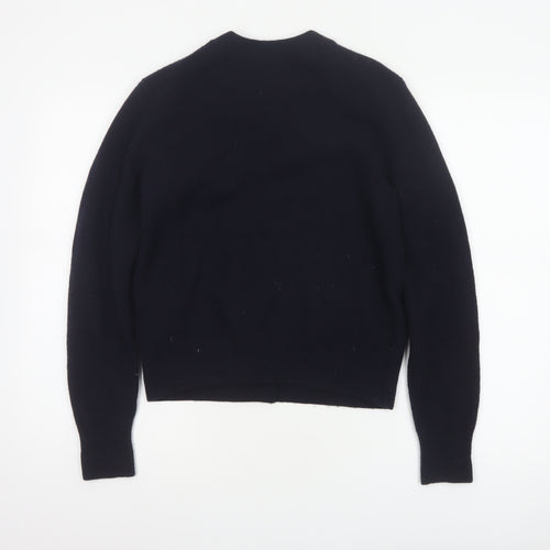 Comptoir des Cotonniers Women Black XS Wool Button Cardigan