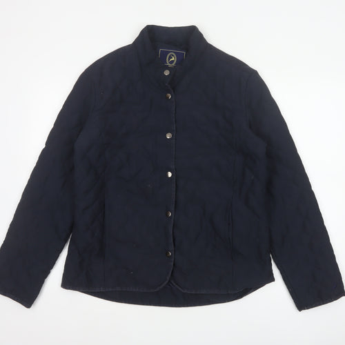 P.G.FIELD Men’s Blue M Quilted Padded Snap Jacket Outdoor