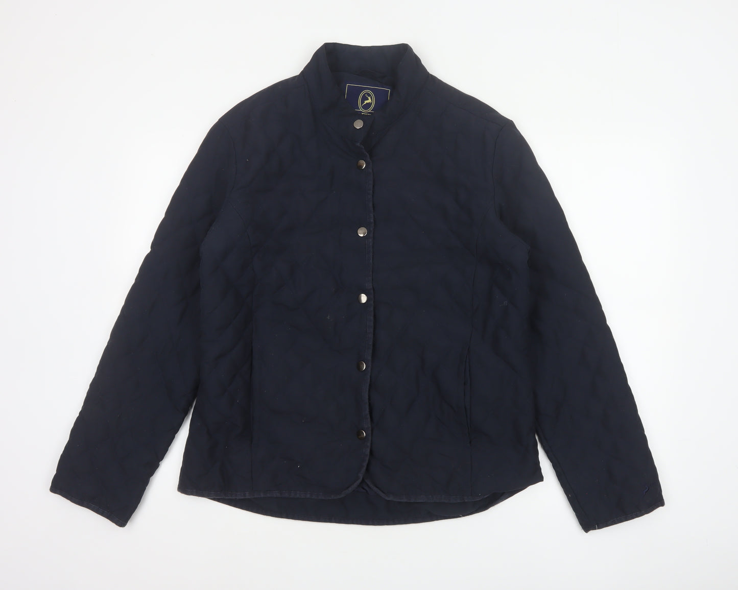 P.G.FIELD Men’s Blue M Quilted Padded Snap Jacket Outdoor