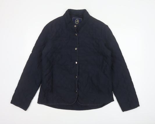 P.G.FIELD Men’s Blue M Quilted Padded Snap Jacket Outdoor