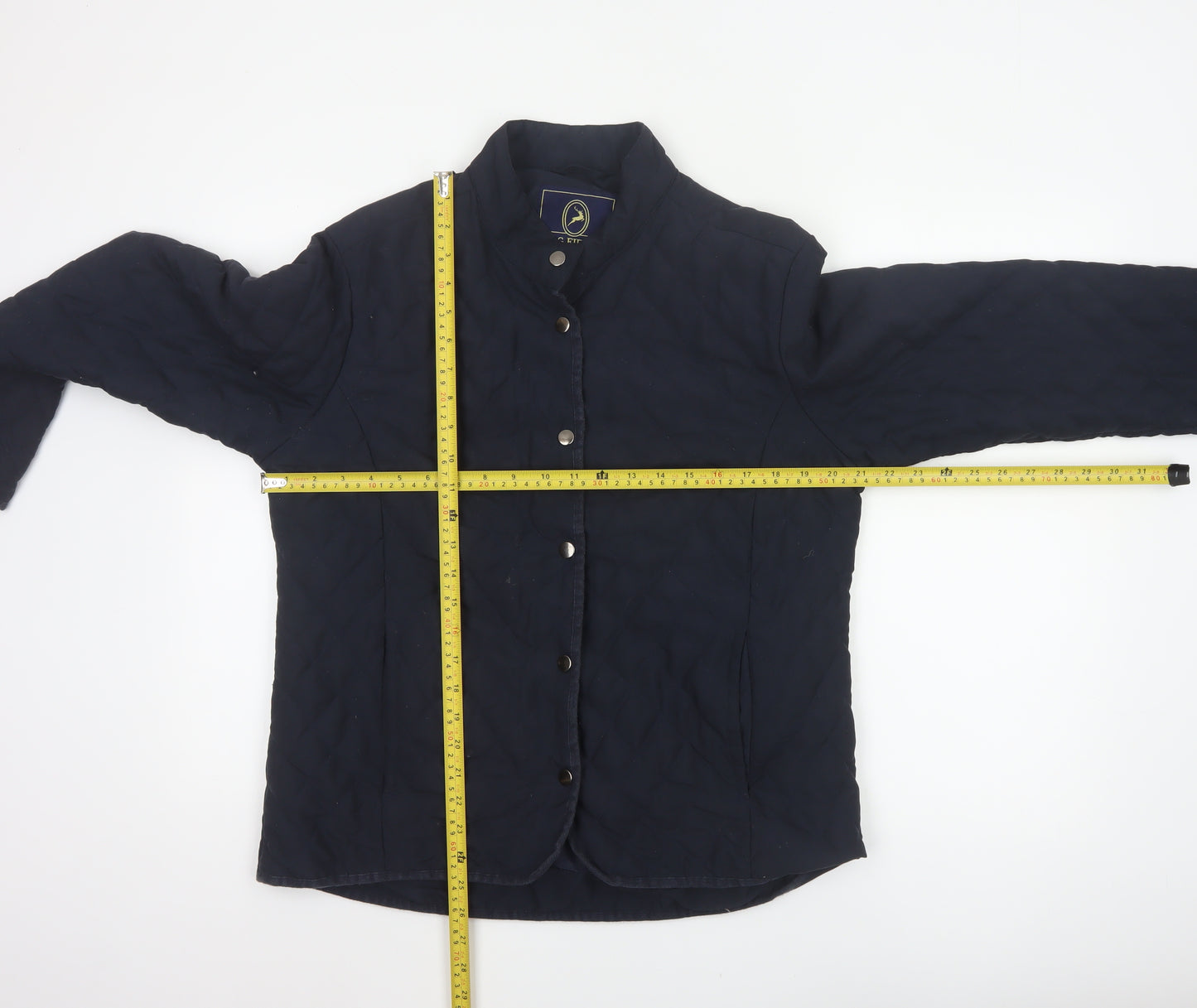 P.G.FIELD Men’s Blue M Quilted Padded Snap Jacket Outdoor