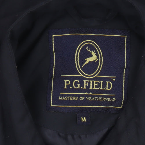 P.G.FIELD Men’s Blue M Quilted Padded Snap Jacket Outdoor