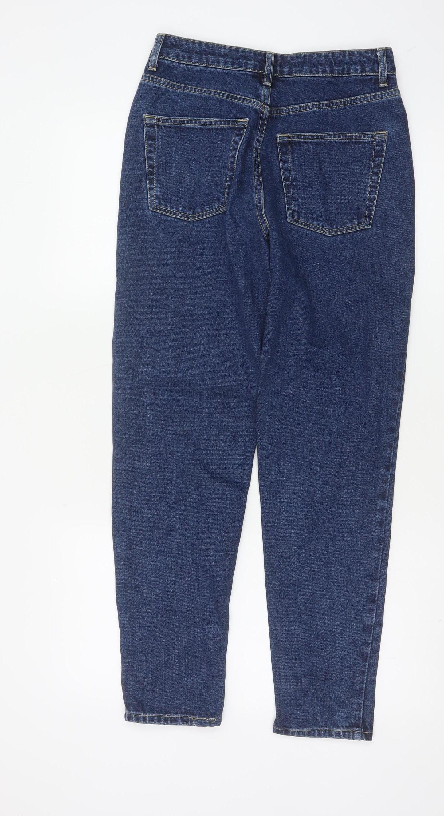 Topshop Moto Women’s Blue UK 8 High Rise Mom Jeans W26 L32