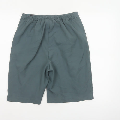 M&S Women’s Green UK 10 Bermuda Tailored Shorts Pockets Stretch
