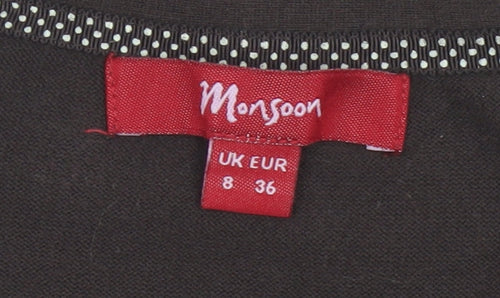 Monsoon Women’s Brown Knit V-Neck Button Cardigan UK 8