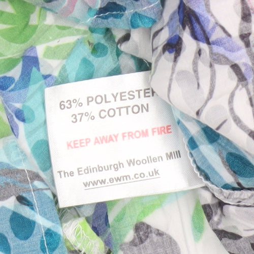Isle Collection Women Multicoloured UK 16 Floral 3/4 Sleeve Shirt