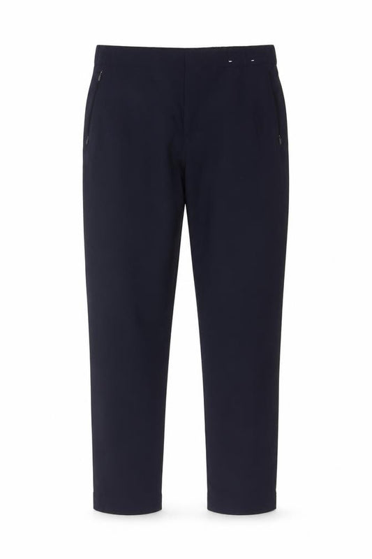 Front view of Uniqlo HEATTECH Men’s Black 28-29in Thermal Tapered Trousers