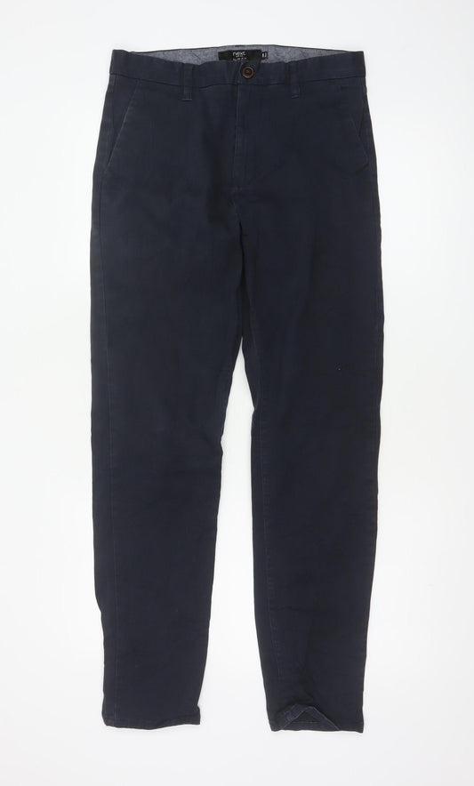 Next Men’s Black 30in Slim Fit Chino Trousers 31in Leg