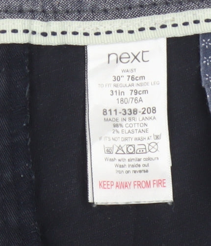 Next Men’s Black 30in Slim Fit Chino Trousers 31in Leg