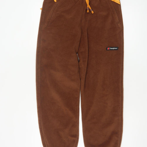 Berghaus Women’s Brown Fleece Joggers Size S Drawstring Cuffed