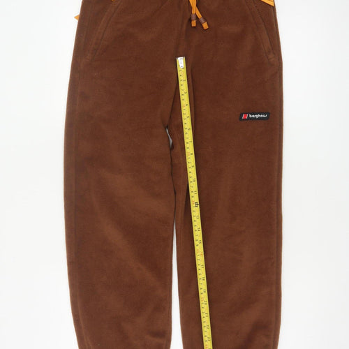 Berghaus Women’s Brown Fleece Joggers Size S Drawstring Cuffed