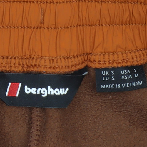 Berghaus Women’s Brown Fleece Joggers Size S Drawstring Cuffed