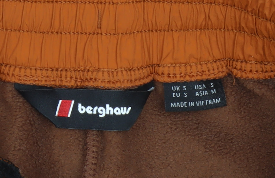 Berghaus Women’s Brown Fleece Joggers Size S Drawstring Cuffed