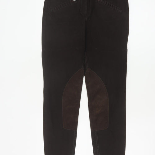 Cambio Women Brown UK 8 Rachel Skinny Stretch Jeans Zip Pockets