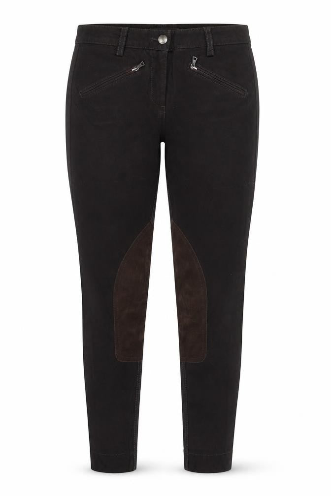 Cambio Women Brown UK 8 Rachel Skinny Stretch Jeans Zip Pockets