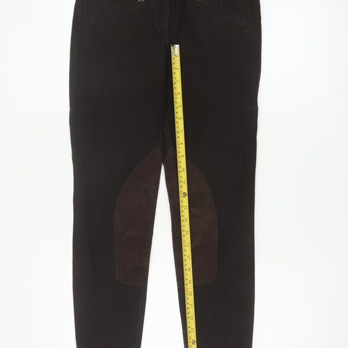 Cambio Women Brown UK 8 Rachel Skinny Stretch Jeans Zip Pockets