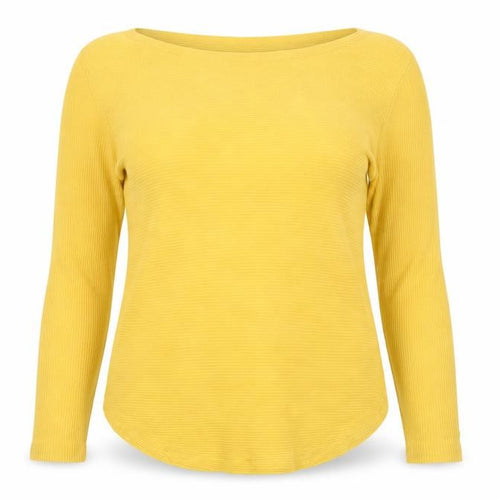 John Lewis Women Yellow Cotton Knit Pullover Jumper Size 14
