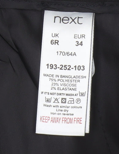 Next Women’s Black UK 6R Straight Leg Dress Trousers Workwear